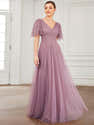 Robe Longue En Tulle Femme – Manches Longues, Col Rond, Style Trapèze – Idéale Pour Fêtes Et Soirées - 8