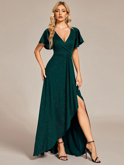 ever MELODÉ|Robe de soirée élégante et scintillante à décolleté plongeant en V(Vente Finale)