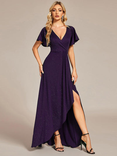 ever MELODÉ|Robe de soirée élégante et scintillante à décolleté plongeant en V(Vente Finale)