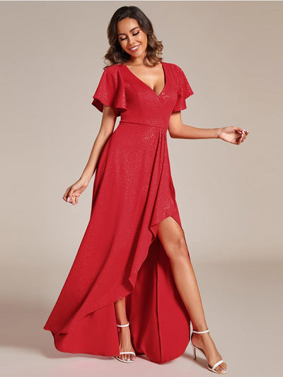 ever MELODÉ|Robe de soirée élégante et scintillante à décolleté plongeant en V(Vente Finale)