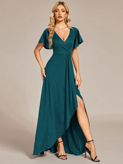 ever MELODÉ|Robe de soirée élégante et scintillante à décolleté plongeant en V(Vente Finale)