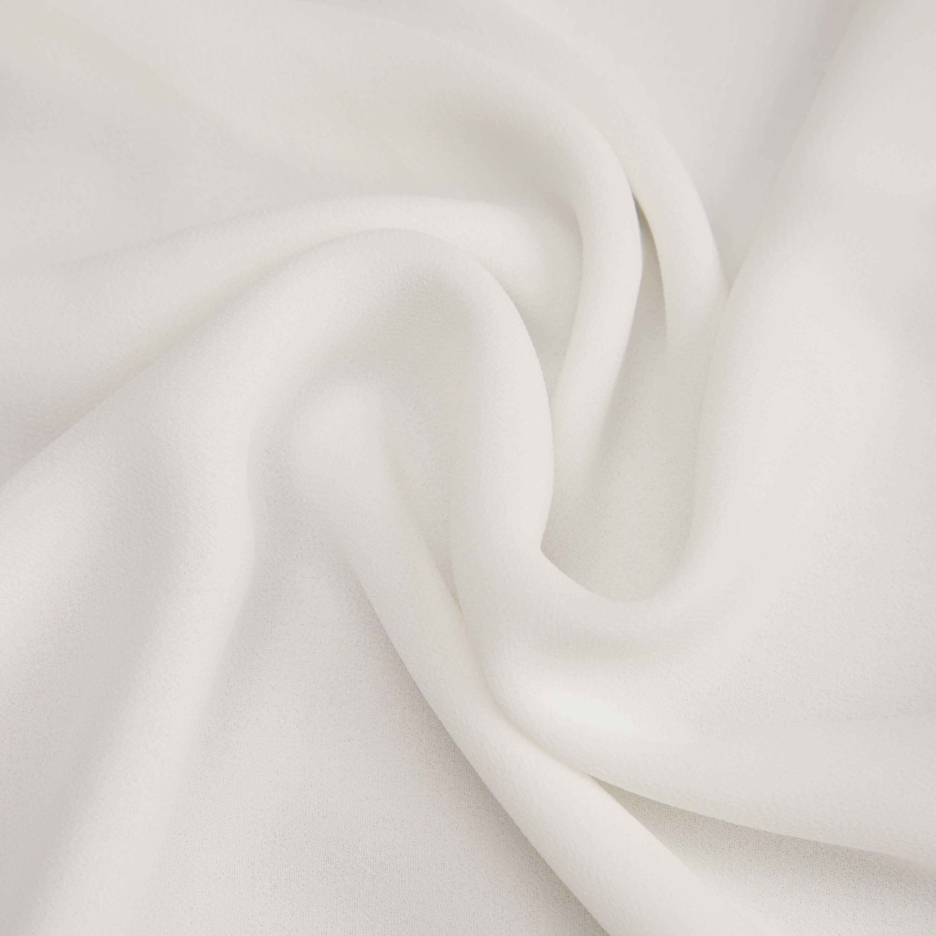 Tissu de robe en mousseline de soie multicolore_couleur_Creme