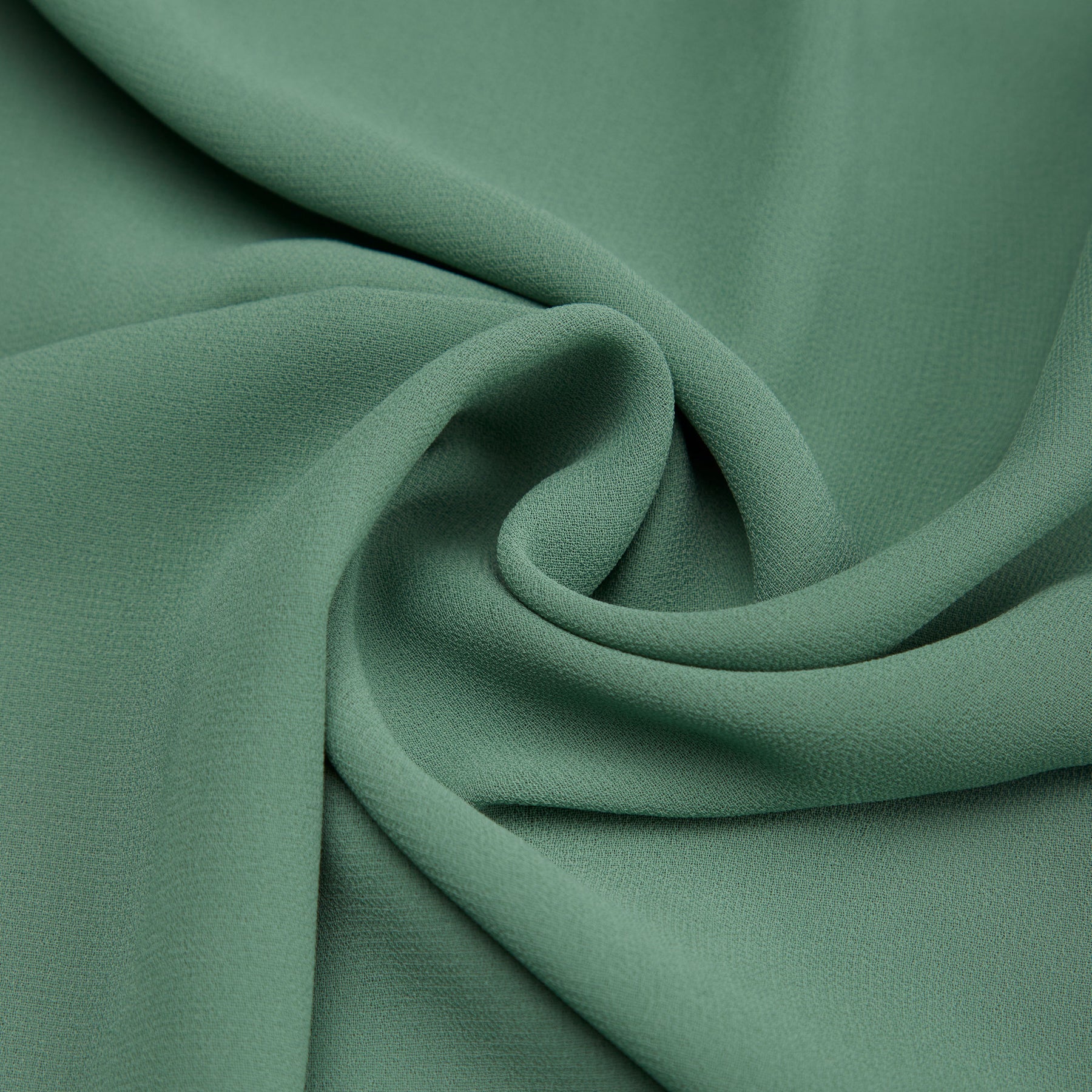 Tissu de robe en mousseline de soie multicolore_couleur_Haricot Vert