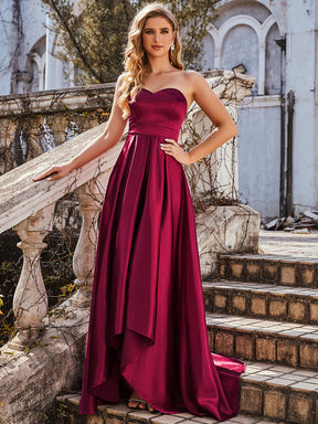 Taille personnalisée Robe De Bal Sans Bretelles à Col En Cœur Avec Ourlet Asymétrique