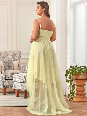 Robe de bal élégante Grande taille en tulle avec ceinture perlée