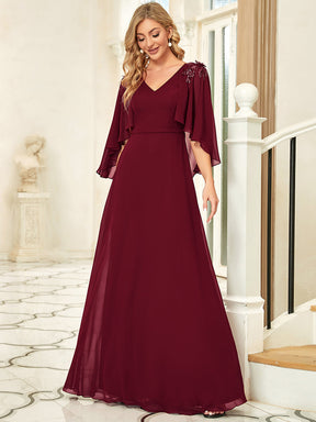 Taille personnalisée Robe de Demoiselle d'Honneur élégante en Mousseline