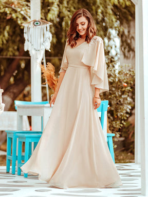 Taille personnalisée Robe de Demoiselle d'Honneur élégante en Mousseline