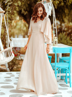 Taille personnalisée Robe de Demoiselle d'Honneur élégante en Mousseline