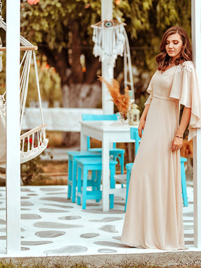 Taille personnalisée Robe de Demoiselle d'Honneur élégante en Mousseline