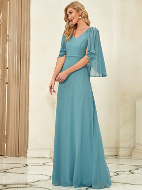 Taille personnalisée Robe de Demoiselle d'Honneur élégante en Mousseline