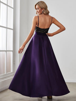 Taille personnalisée Robe de Bal Scintillante Sexy avec Dos Nu