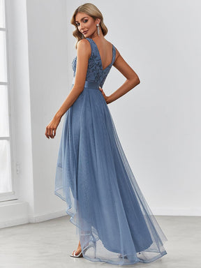 Taille personnalisée Robes de bal Tulle Paillettes High Low Asymétrique