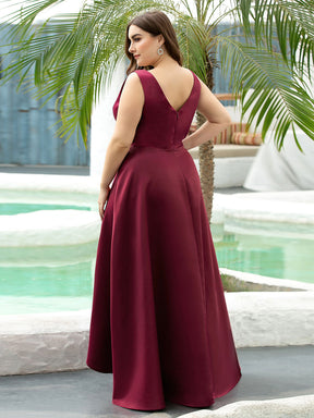 Robe de cocktail asymétrique haute taille grande taille pour femmes