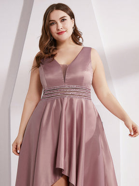 Robe de cocktail asymétrique haute taille grande taille pour femmes