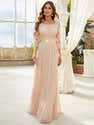 Robe Longue En Dentelle - Coupe Sirène - Taille Haute - Style Élégant & Festif - Soirée, Mariage, Cérémonie - 4