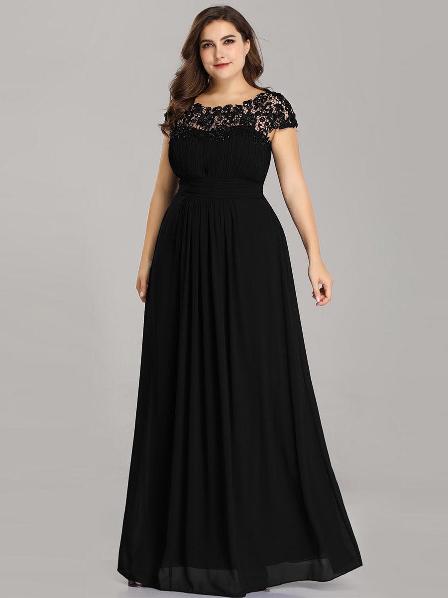 Robe mariage invitée élégante et flatteuse de grande taille #Couleur_Noir