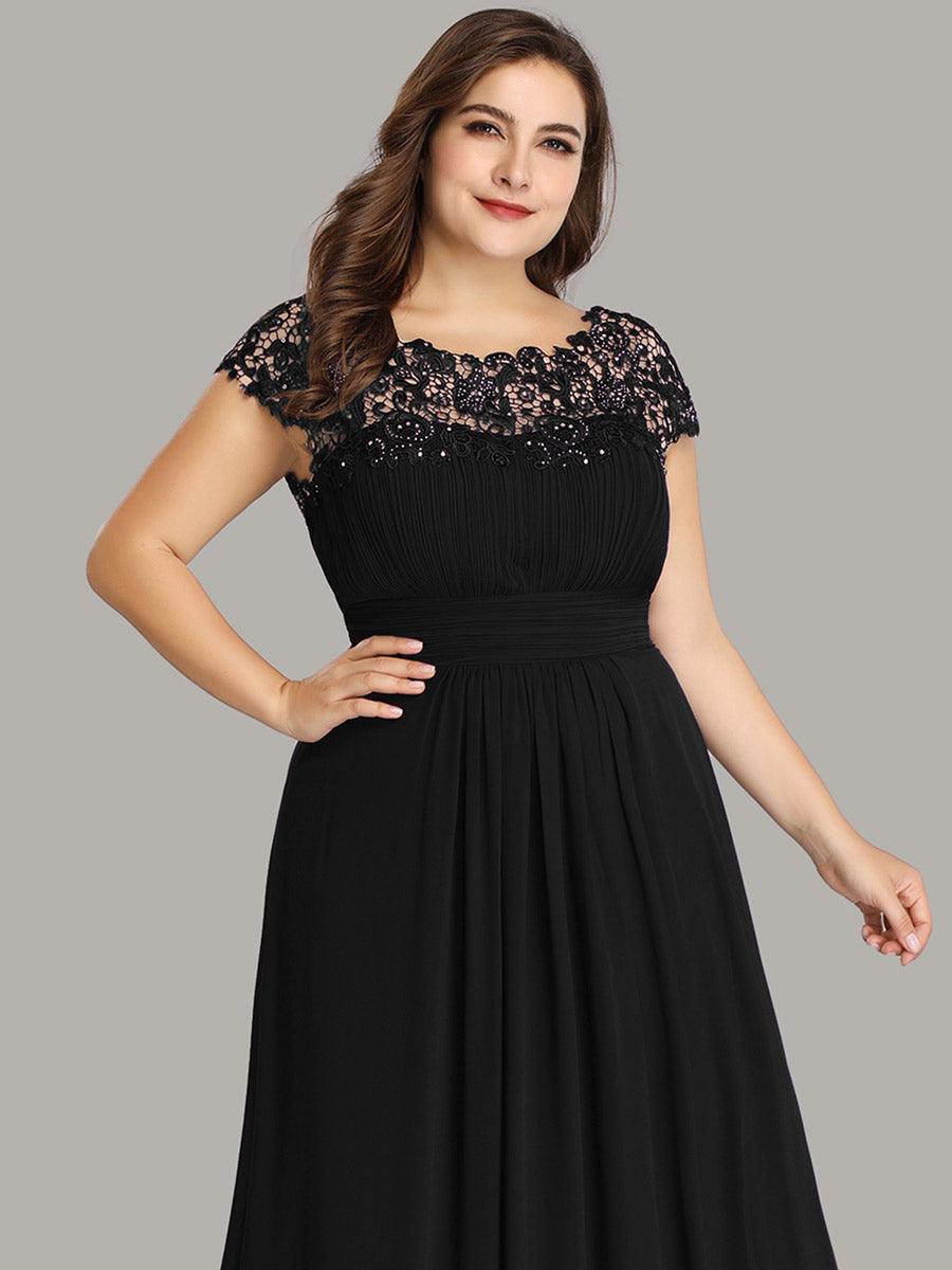 Robe mariage invitée élégante et flatteuse de grande taille #Couleur_Noir