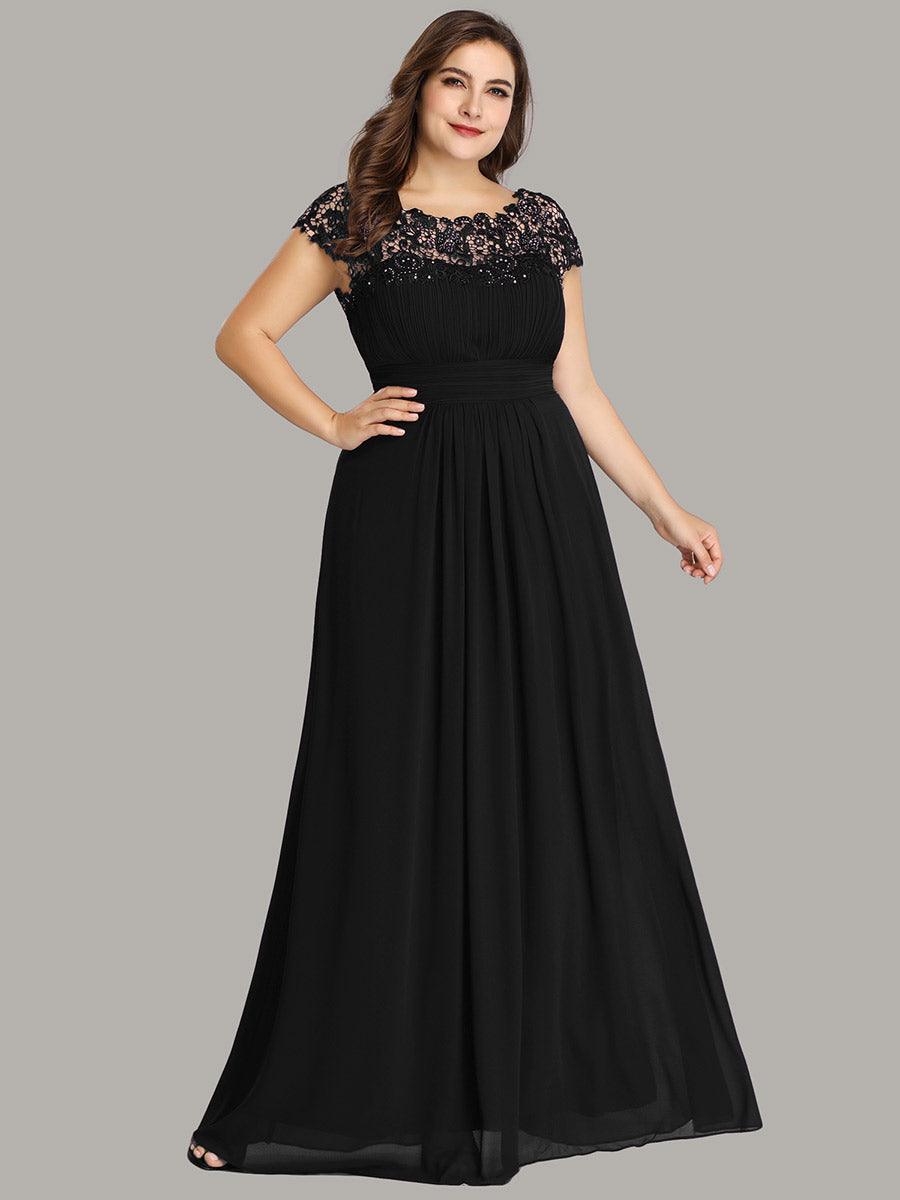 Robe mariage invitée élégante et flatteuse de grande taille #Couleur_Noir