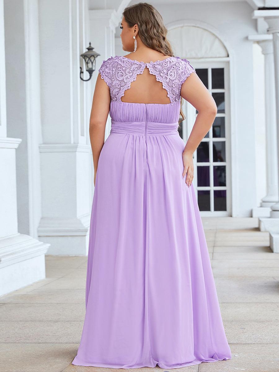 Robe mariage invitée élégante et flatteuse de grande taille #Couleur_Lavande