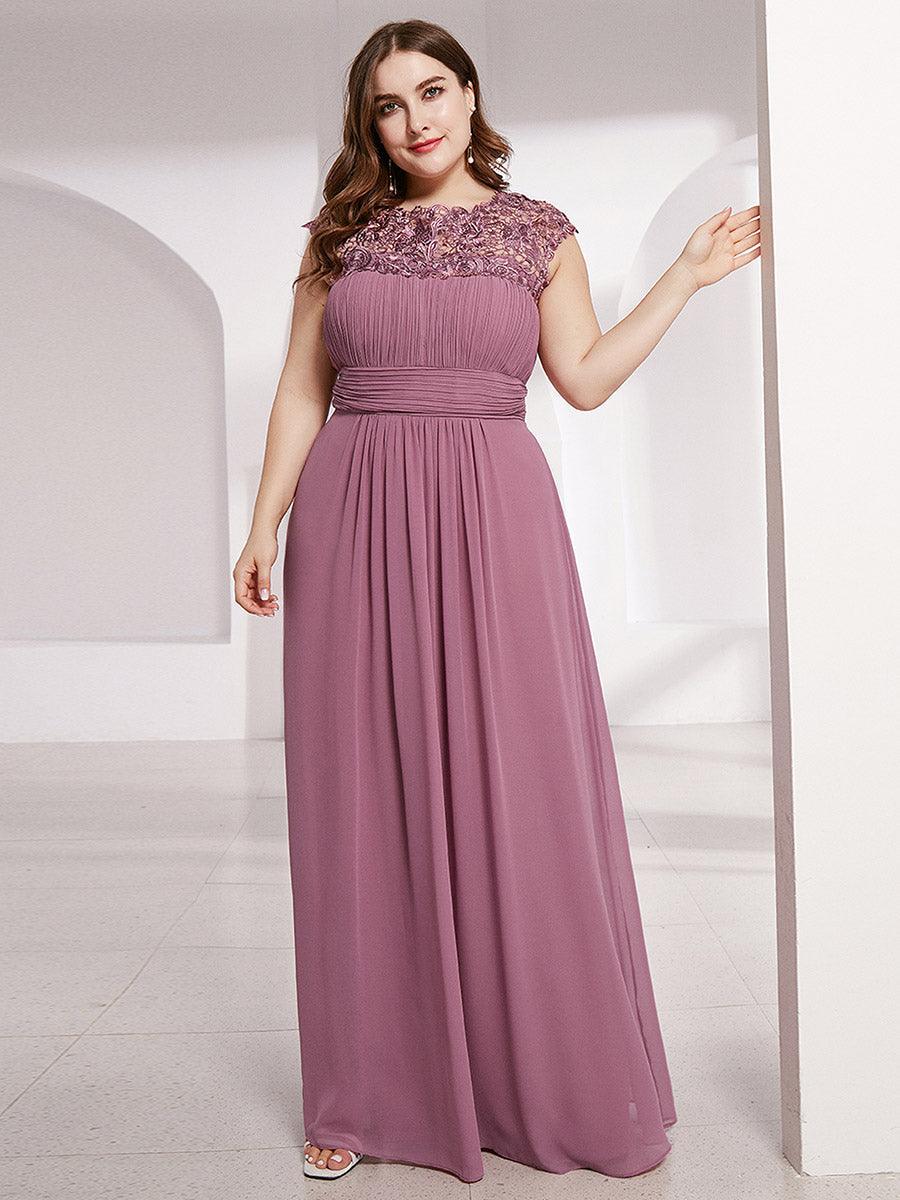 Robe mariage invitée élégante et flatteuse de grande taille #Couleur_Orchidee