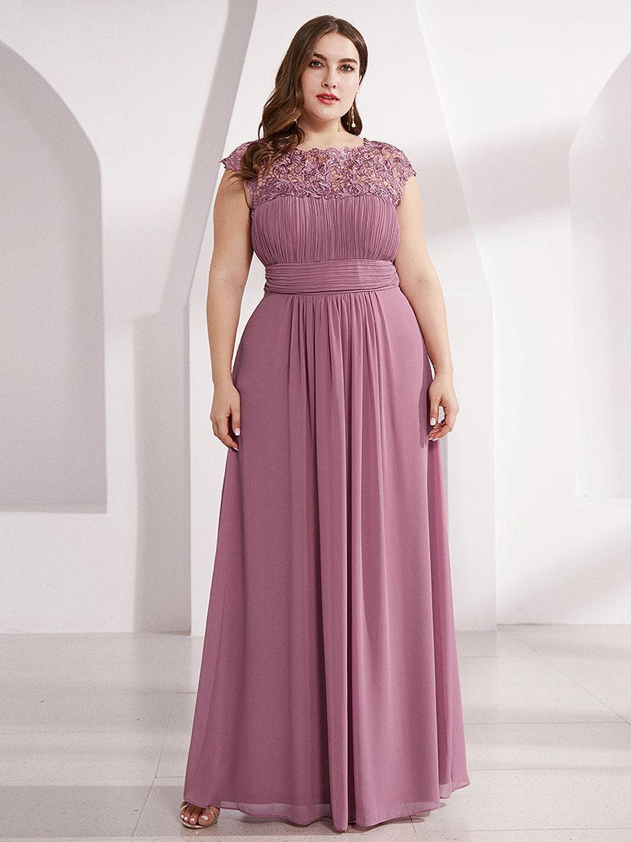 Robe mariage invitée élégante et flatteuse de grande taille #Couleur_Orchidee