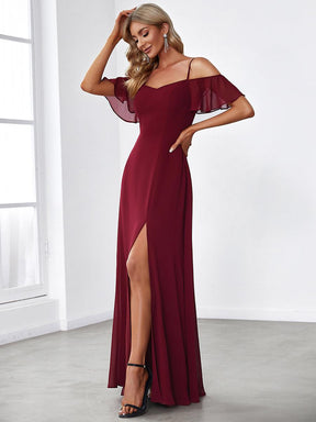 Taille personnalisée Robe de soirée sexy à épaules dénudées et à encolure en V