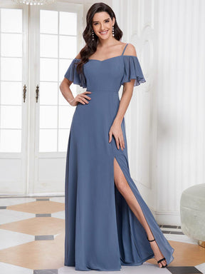 Taille personnalisée Robe de soirée sexy à épaules dénudées et à encolure en V