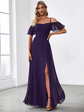 Taille personnalisée Robe de soirée sexy à épaules dénudées et à encolure en V