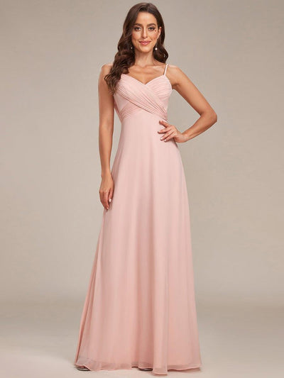 ever NOVA|Taille personnalisée Robe demoiselle d'honneur drapée au dos décolleté en cœur